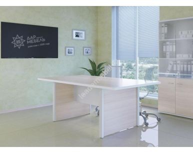 Стол для переговоров Steel Evo White